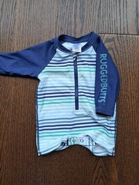Rugged Butts Rashguard Swimsuit 3-6m